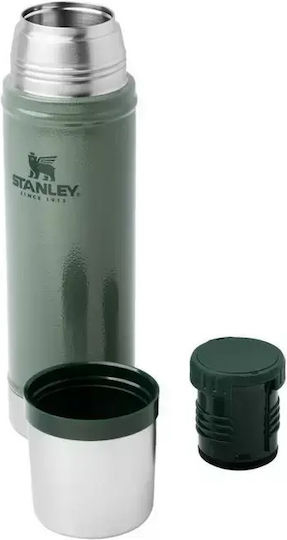 Stanley Legendary Classic Stainless Steel Thermos Bottle BPA Free 590ml Hammertone with Cap-Cup