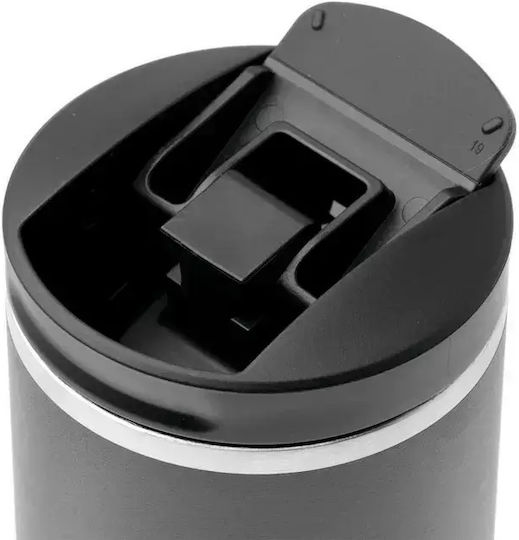 Stanley Transit Fliptop Ποτήρι Θερμός Ανοξείδωτο BPA Free 470ml Black 2.0