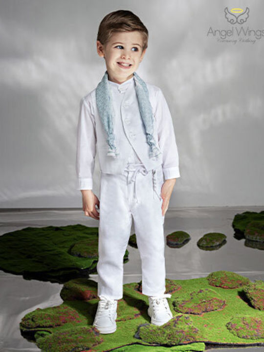 Angel Wings Taufkleidung für Jungen Beiger Anzug