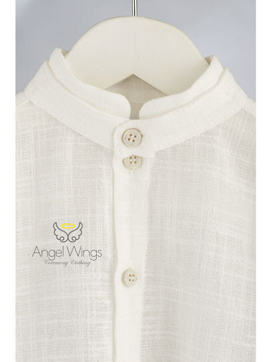 Angel Wings Βαπτιστικό Κοστούμι Χακί