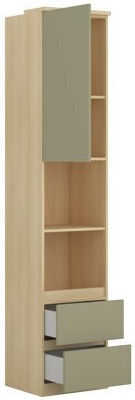 Βιβλιοθήκη Nolcala 112 Πράσινη 45x43x217εκ. 642091HEL Βιβλιοθήκη Nolcala 112 Πράσινη 45x43x217εκ. 642091HEL