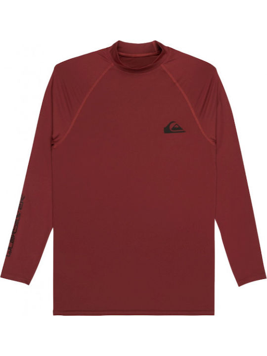 Quiksilver Everyday Men’s Long Sleeve Sun Protection Shirt Red