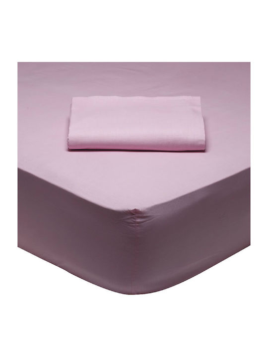 Das Home Sheet Super-Double with Elastic 170x200+35cm. Best 1012 Pink