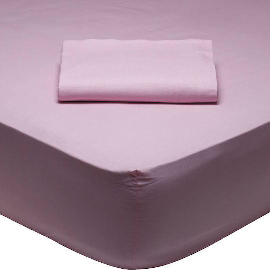 Das Home Sheet Super-Double with Elastic 170x200+35cm. Best 1012 Pink