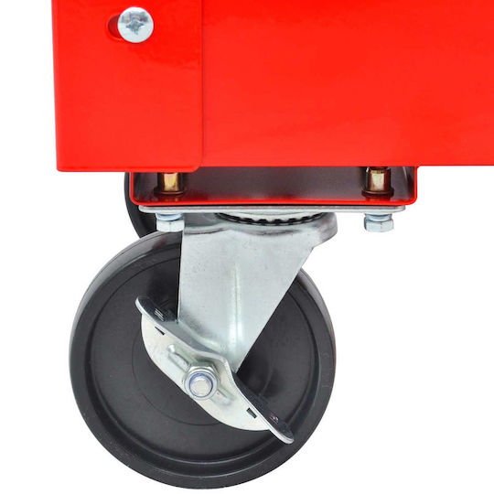 vidaXL Metallischer Werkzeugkisten P70.5xB37xH71cm