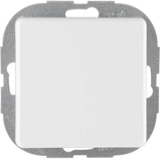 Popp Waterproof Recessed Electrical Wall Switch Without Frame White