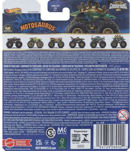 Hot Wheels Hot Wheels Monster Trucks 50 Bigfoot Trophy Champions 5 Alarm Vehicle Monster Truck for 3+ Years