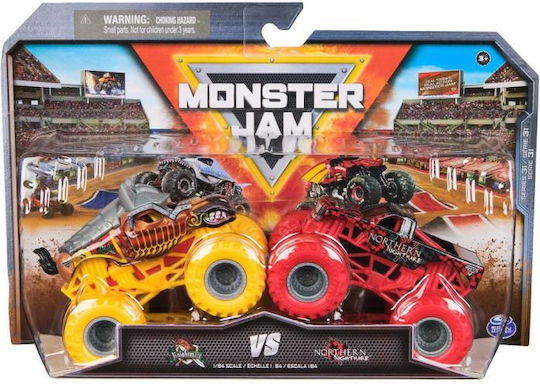Spin Master Monster Jam Αυτοκινητάκι Knightmare vs Nothern Nightmare