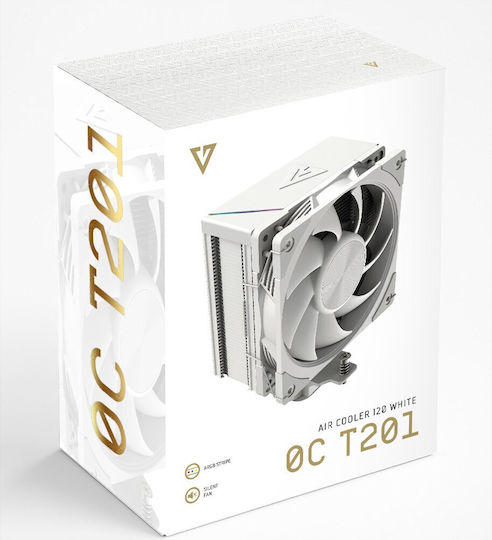 Modecom Volcano 0C T201 Ψύκτρα Επεξεργαστή για Socket AM4/AM5/1200/1700 Λευκή