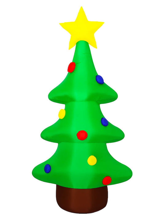 Outdoor Inflatable Christmas Tree Decoration Led Lighting Built-in Compressor 125 Cm Green