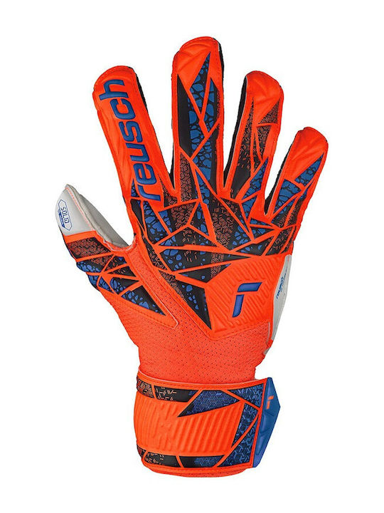 Reusch Attrakt Solid Finger Support Kids Goalkeeper Gloves Multicolour