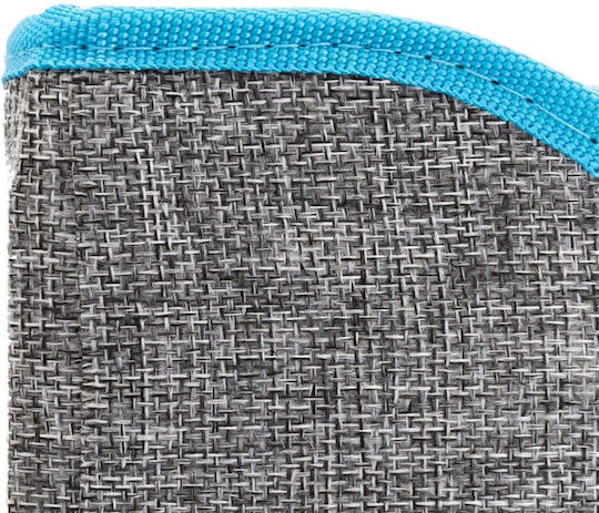 Platformă Căsuță pentru Pisici cu Jucărie Suspendată Structură din Lemn Husă din Material Textil 42x41x34 Cm Gri