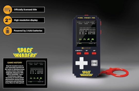 My Arcade Space Invaders Electronic Children's Handheld Console