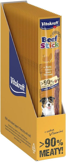 Vitakraft Beef Dog Stick Treats with Beef and Turkey 12gr 25pcs
