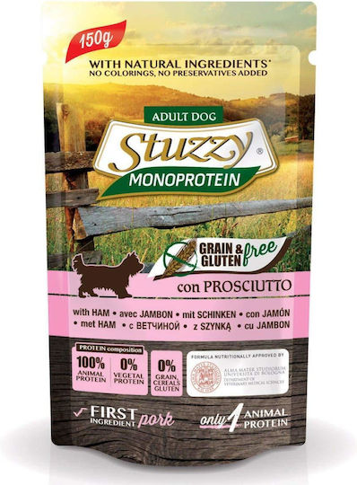 Stuzzy Monoprotein Schinken Nassfutter für Hunde 150 G