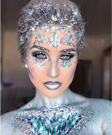 Carnival Face Painting for Halloween 3.5gr Silver