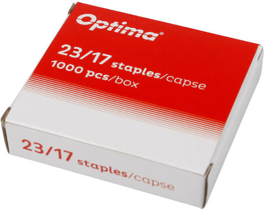 Capsat Perfor Caps Optima Staples 23/17 1000 Pcs Box Optima