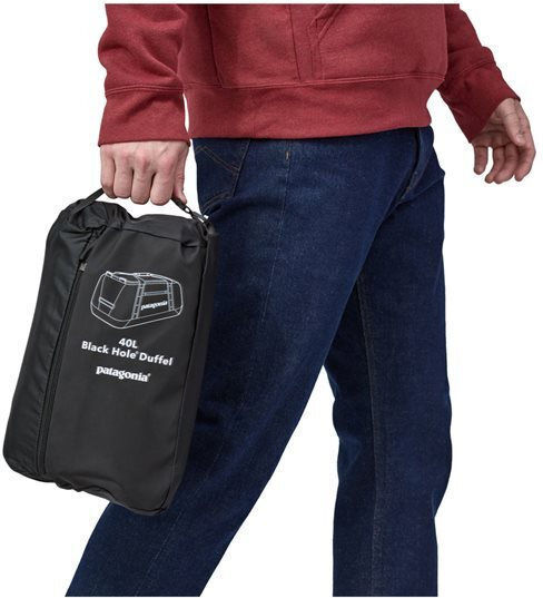 Patagonia Hole Sack Voyage Back 55lt Black from Artificial Leather