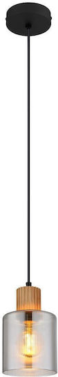 Globo Lighting Висящо Осветително Тяло Черен с Цокъл E27 12x12x120см.