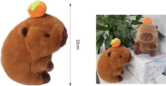Plüsch- und Kuscheltier Capybara 25cm Orange Am Kopf 85168