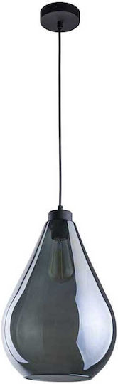 TK Lighting Fuente Lustră Suspendată Negru 24cm.