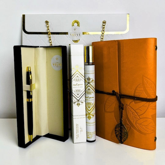 Velve Desk Set With Notebook And Pen