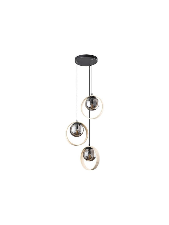 Rabalux Peyton Pendant Light Black with Socket E14, E.14 35cm