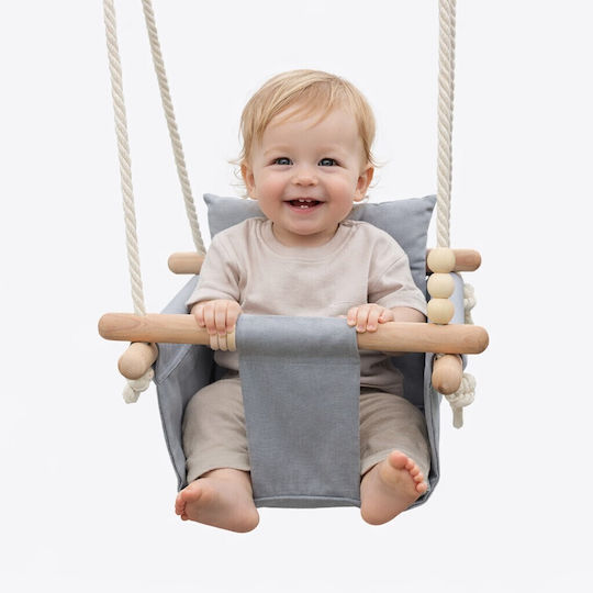 Hanging Wooden Swing Beige