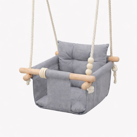 Hanging Wooden Swing Beige