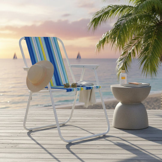 Procart Strandkorb Grau 58x52x73cm