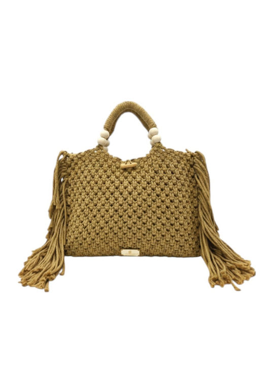 Bag to Bag Wicker Beach Bag Green