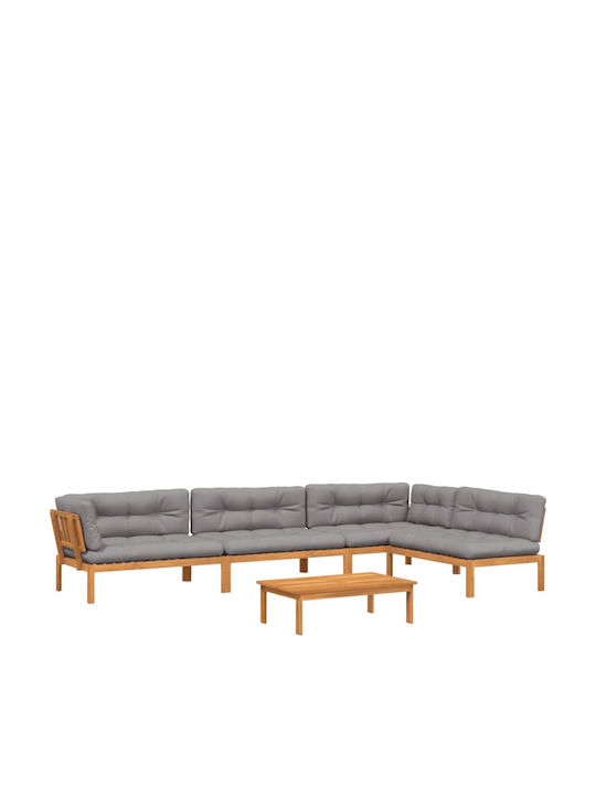 Garden & Outdoor Furniture Sets Living Room Set Pieces Akakia with Pillows