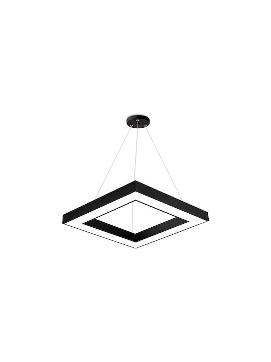 Braytron Κρεμαστό Φωτιστικό Μαύρο LED 45x45εκ.