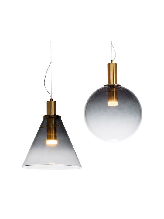 Elan Abat-Jour Deckenleuchte Bronze LED Schiene 30x30cm