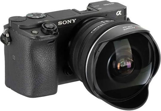 7artisans Crop Camera Lens 6mm f/2 Fisheye for Sony E Mount Black