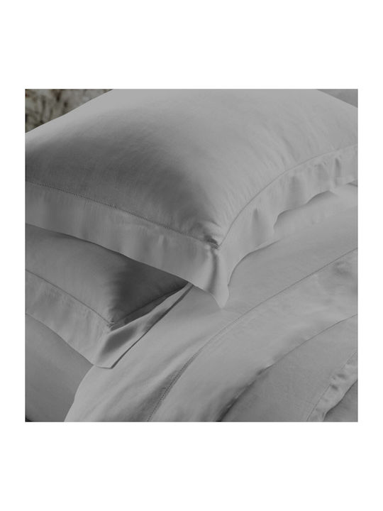 Makis Tselios Home Sheet Sets Queen 240x260cm. Azour 6 Silver 4pcs