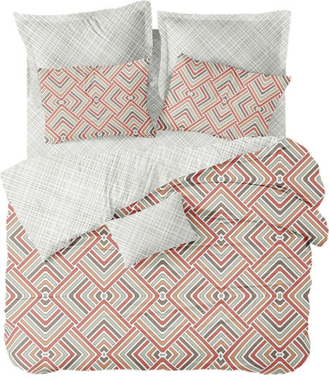 Cokitex Комплект 4бр 175x200+30см. с Ластик Echo Orange
