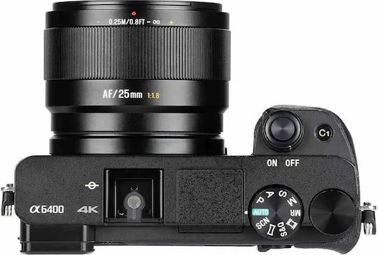 7artisans Crop Kameraobjektiv Lite Series 25mm f/1.8 Statisch für Sony E Berg Schwarz