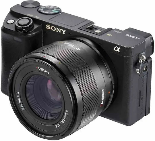 7artisans Crop Camera Lens Lite Series 50mm f/1.8 Standard for Sony E Mount Black