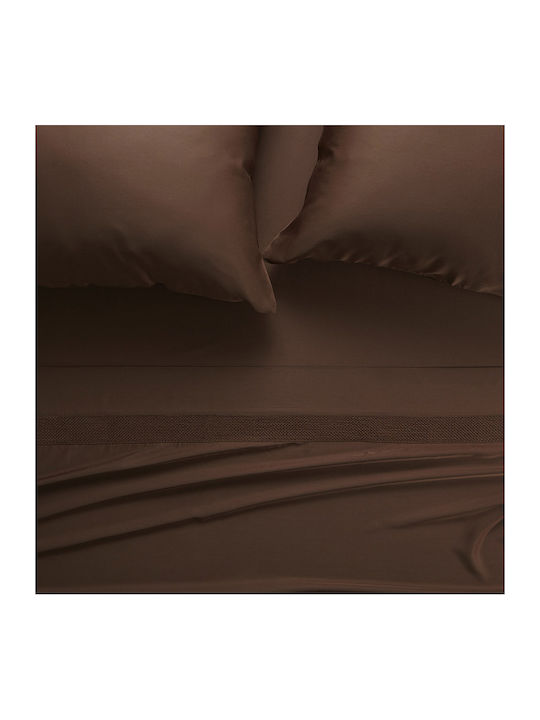 Hauz Σεντόνι King Size 280x290εκ. Cinnamon