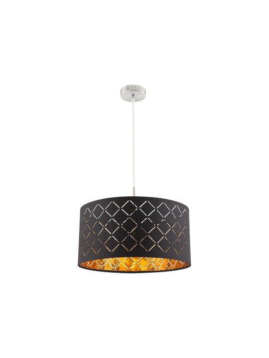 Globo Lighting Pendant Light Black with Socket E27 40x40cm