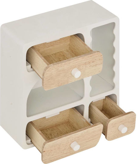 Atmosphera Shelf 3 Drawers For Small Spaces 23.8x11x23.8 Cm 211538 White