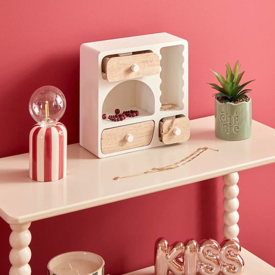Atmosphera Shelf 3 Drawers For Small Spaces 23.8x11x23.8 Cm 211538 White