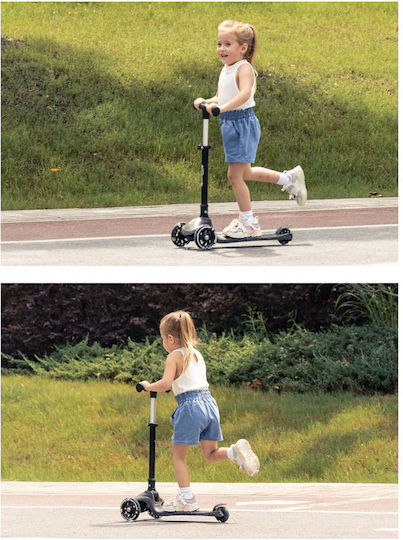 Q Play Kids Scooter Sparkling 3-Wheel for 3+ Years Nude Pink