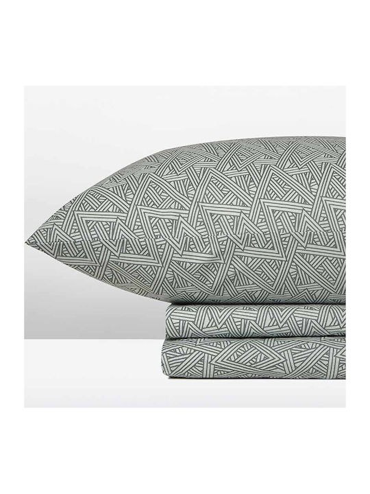 Cannon Cotton Fresh Σετ Σεντόνια Μονά με Λάστιχο 100x200+33εκ. N. Atlantic (3τμχ)
