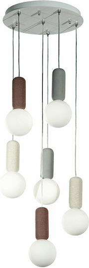 Ondaluce So.Rock/Mix-6 Pendant Light Multicolour 35cm
