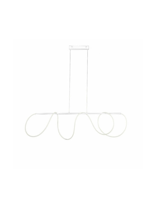 Ondaluce So.Line/Gr-Bianco Pendant Light White Rail