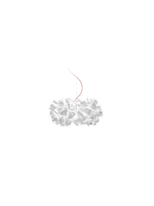 Slamp Clizia Suspension M Mama Non Mama Pendant Light White with Socket E27 53cm