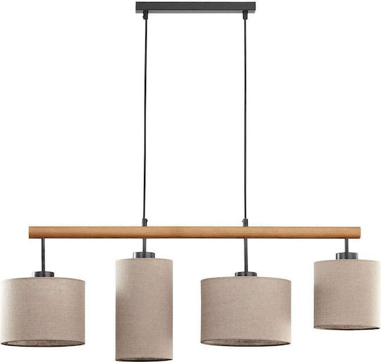TK Lighting Deva Lustră Suspendată Bej 96cm.