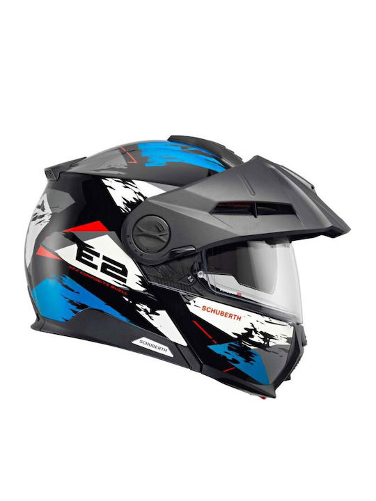 Schuberth E2 Adventure Trail Blue Κράνος Μηχανής Flip-Up ECE 22.06 1644gr